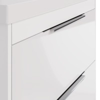 Тумба с раковиной Dreja Prime 90 подвесная, белый глянец