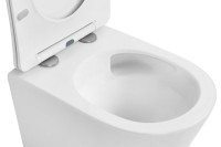 Унитаз подвесной Abber Bequem AC1102TMW безободковый, с микролифтом, матовый белый