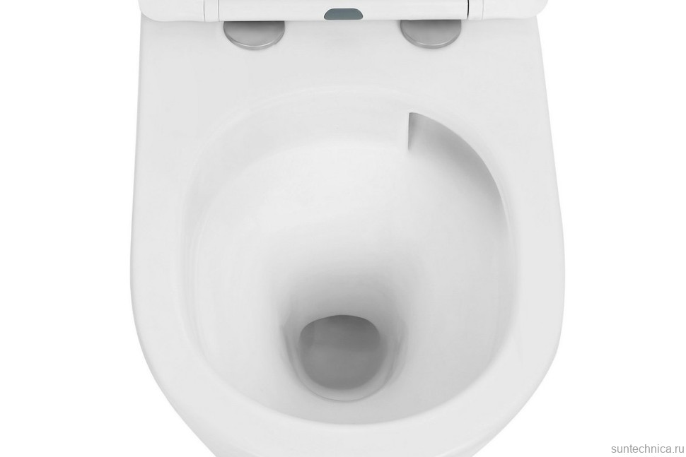 Унитаз подвесной Abber Bequem AC1102TMW безободковый, с микролифтом, матовый белый