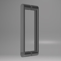 Душевая дверь в нишу Vincea Dice VDS-4D160CLGM 160 см, профиль вороненая сталь, стекло прозрачное