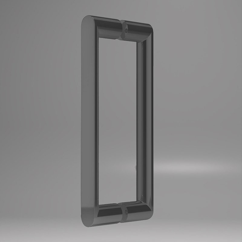 Душевая дверь в нишу Vincea Dice VDS-4D160CLGM 160 см, профиль вороненая сталь, стекло прозрачное