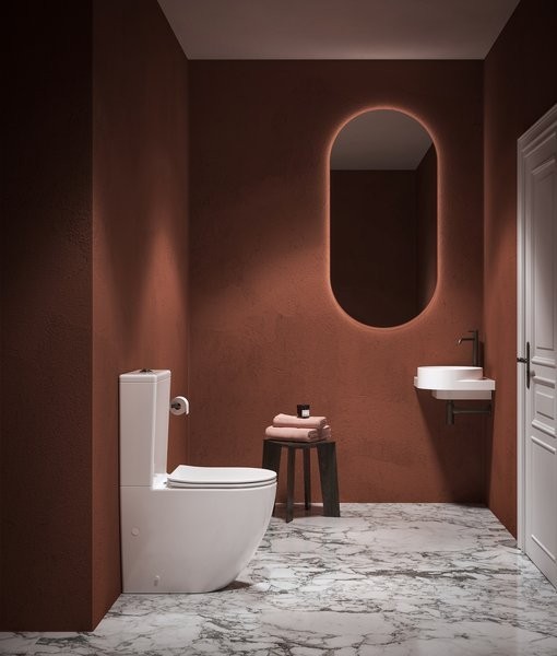 Унитаз-компакт напольный Ravak Optima RimOff Combi безободковый, сиденье с микролифтом, белый