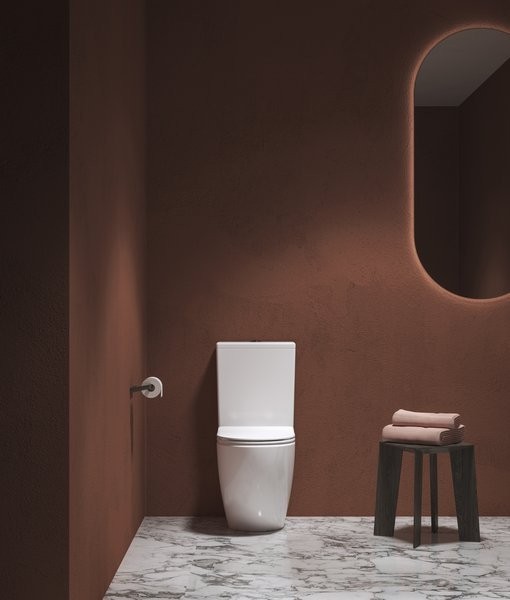 Унитаз-компакт напольный Ravak Optima RimOff Combi безободковый, сиденье с микролифтом, белый