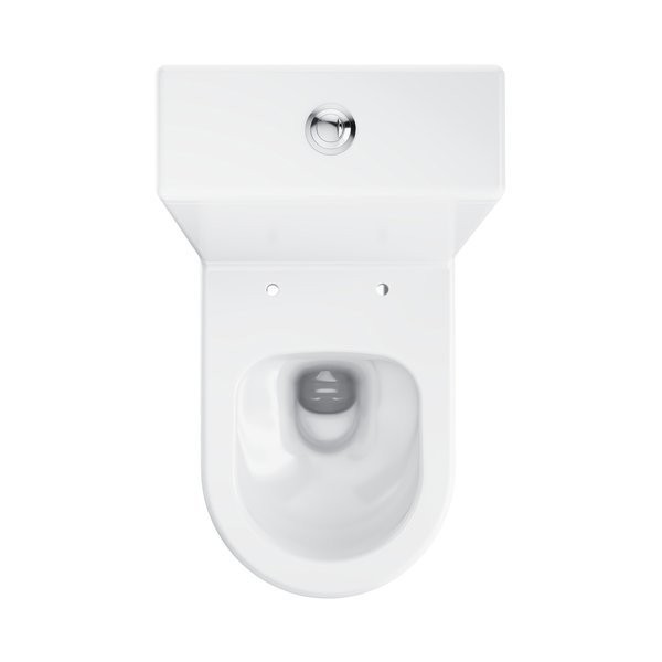 Унитаз-компакт напольный Ravak Optima RimOff Combi безободковый, сиденье с микролифтом, белый