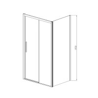 Душевой уголок Vincea Soft VSR-3SO8012CLGM 120х80, профиль вороненая сталь, стекло прозрачное