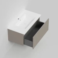 Тумба под раковину La Fenice TERRA Cappuccino бежевая матовая 80 см