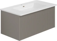 Тумба под раковину La Fenice TERRA Cappuccino бежевая матовая 80 см