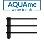 Полотенцесушитель электрический AQUAme с терморегулятором AQM3113MB Полотенцесушитель электрический AQUAme с терморегулятором AQM3113MB