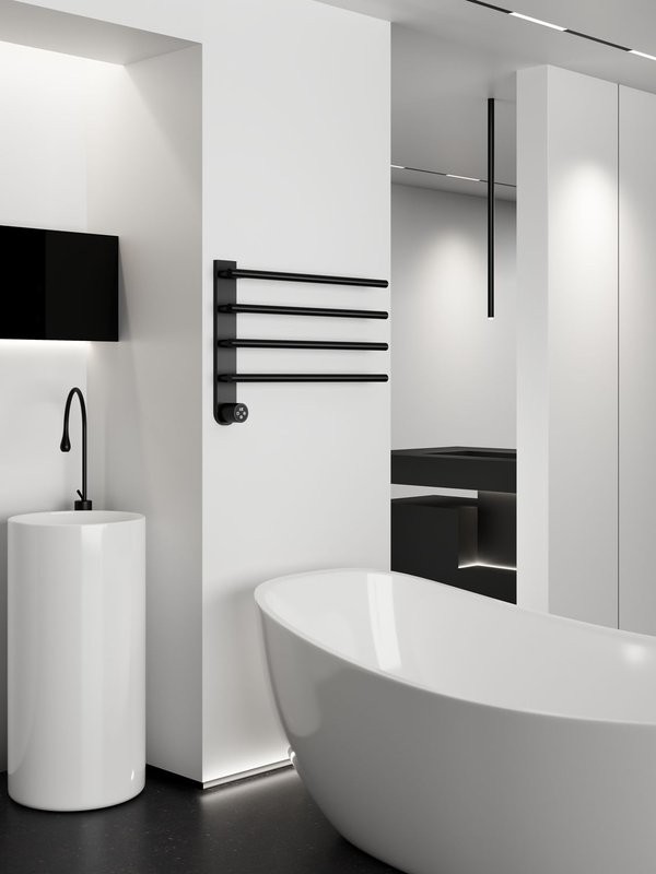 Полотенцесушитель электрический AQUAme с терморегулятором AQM3113MB