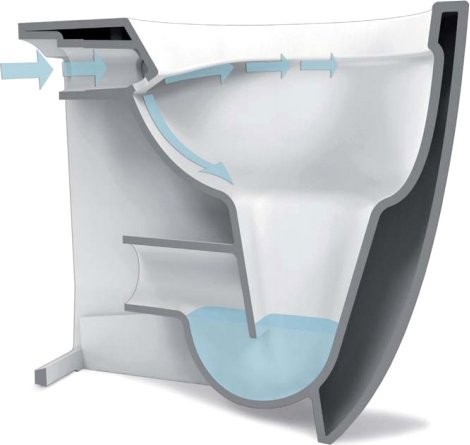 Унитаз приставной напольный Simas Vignoni VI21bi безободковый