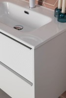 Тумба с раковиной Aquanet Вита 60 подвесная, белая матовая