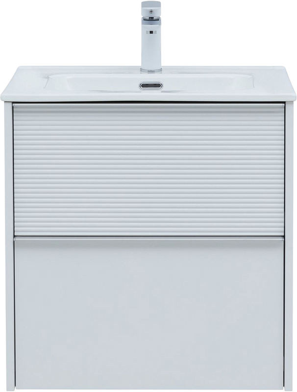 Тумба с раковиной Aquanet Вита 60 подвесная, белая матовая