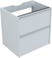 Тумба с раковиной Aquanet Вита 60 подвесная, белая матовая