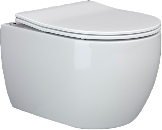 Комплект Ceramicanova Унитаз подвесной Play CN3001 безободковый, с микролифтом + Инсталляция Balance CN121001CH с кнопкой Circle глянцевый хром