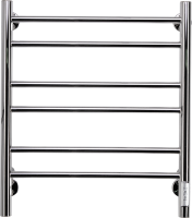 Полотенцесушитель электрический Comfysan Luce EC-6 60x55 см, подключение справа, слева, хром, лесенка, из стали