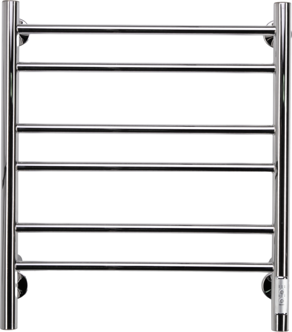 Полотенцесушитель электрический Comfysan Luce EC-6 60x55 см, подключение справа, слева, хром, лесенка, из стали