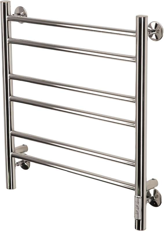 Полотенцесушитель электрический Comfysan Luce EC-6 60x55 см, подключение справа, слева, хром, лесенка, из стали