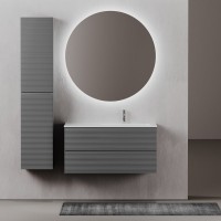 Тумба с раковиной Sancos Folk 100 R grey soft