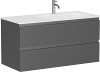 Тумба с раковиной Sancos Folk 100 R grey soft