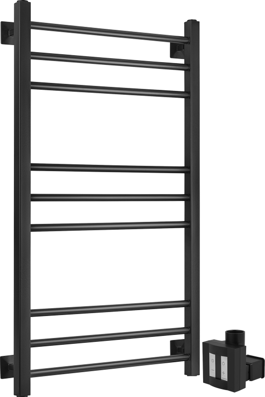 Полотенцесушитель электрический Secado Модена 4603777467876 105x55 см, скрытое подключение справа, матовый черный, лесенка