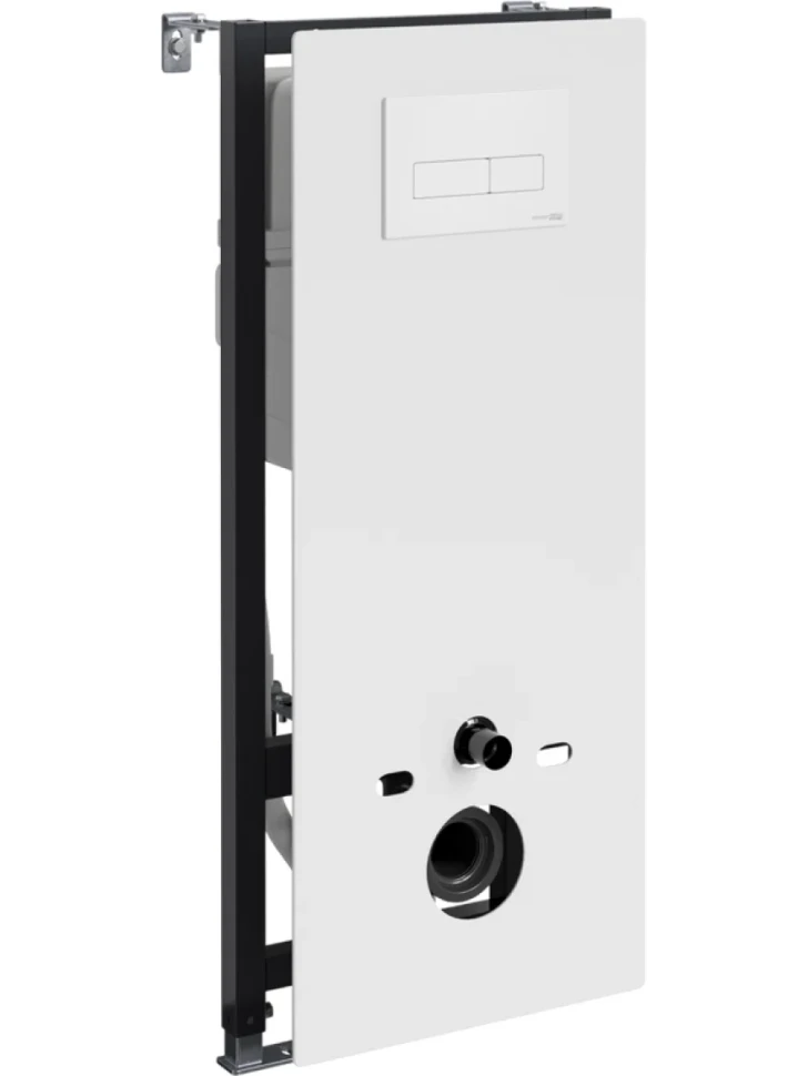 Система инсталляции для унитазов Wasserkraft Abens 20TLT.010.ME.WH.WM03 с кнопкой смыва матовой белой