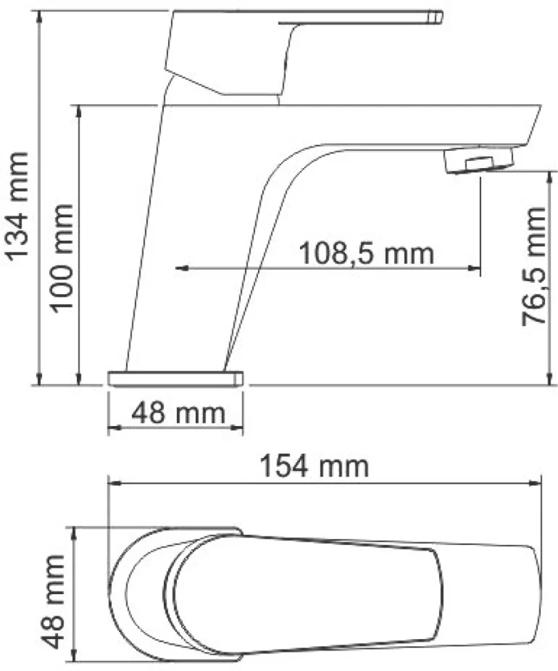 Смеситель для раковины Wasserkraft Dill 6103
