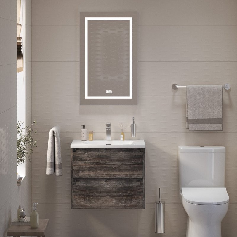 Тумба с раковиной BelBagno Kraft 39 60 pino pasadena, раковина BB-8099-3-60