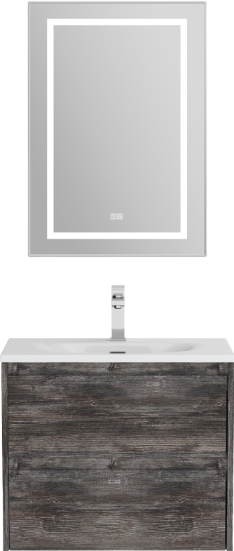 Тумба с раковиной BelBagno Kraft 39 60 pino pasadena, раковина BB-8099-3-60