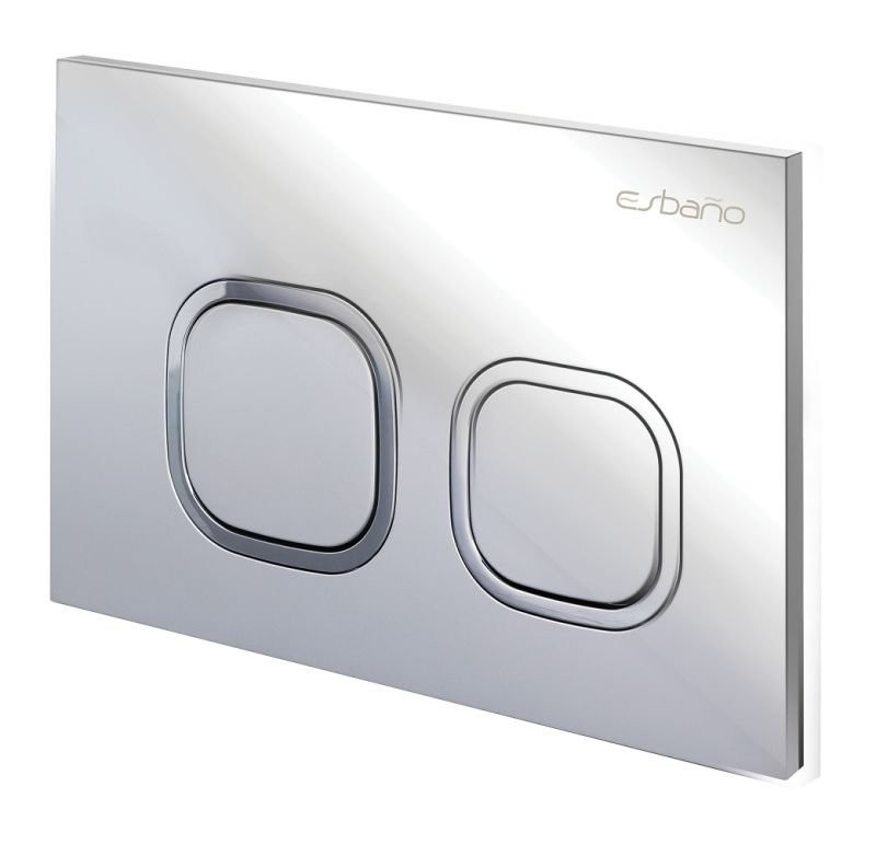 Комплект 3 в 1 Унитаз подвесной Esbano Azalea ESUPAZALB + Инсталляция Fram + Кнопка ESINLPS10SC цвет глянцевый хром