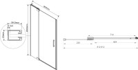 Душевой уголок Vincea Extra VSR-1E809090CL 90x90 см, профиль хром, стекло прозрачное