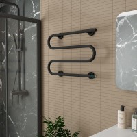 Полотенцесушитель электрический Bauedge M AF0040 61,5x41,5 черный матовый