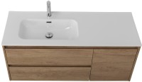 Мебель для ванной комнаты BelBagno Kraft 120 L, 2 ящика, дверца, rovere nebrasca nature