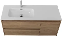 Мебель для ванной комнаты BelBagno Kraft 120 L, 2 ящика, дверца, rovere nebrasca nature