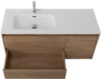 Мебель для ванной комнаты BelBagno Kraft 120 L, 2 ящика, дверца, rovere nebrasca nature