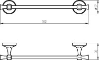 Полотенцедержатель Migliore Fortuna 27661 хром