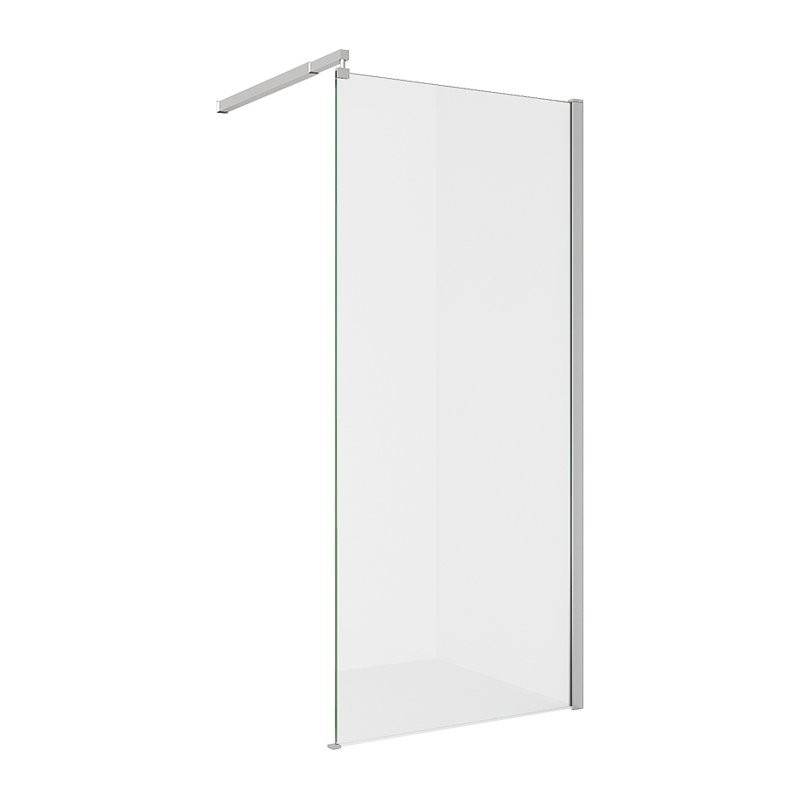 Душевая перегородка Alex Baitler AB29120S1 120 см, профиль сталь, стекло прозрачное