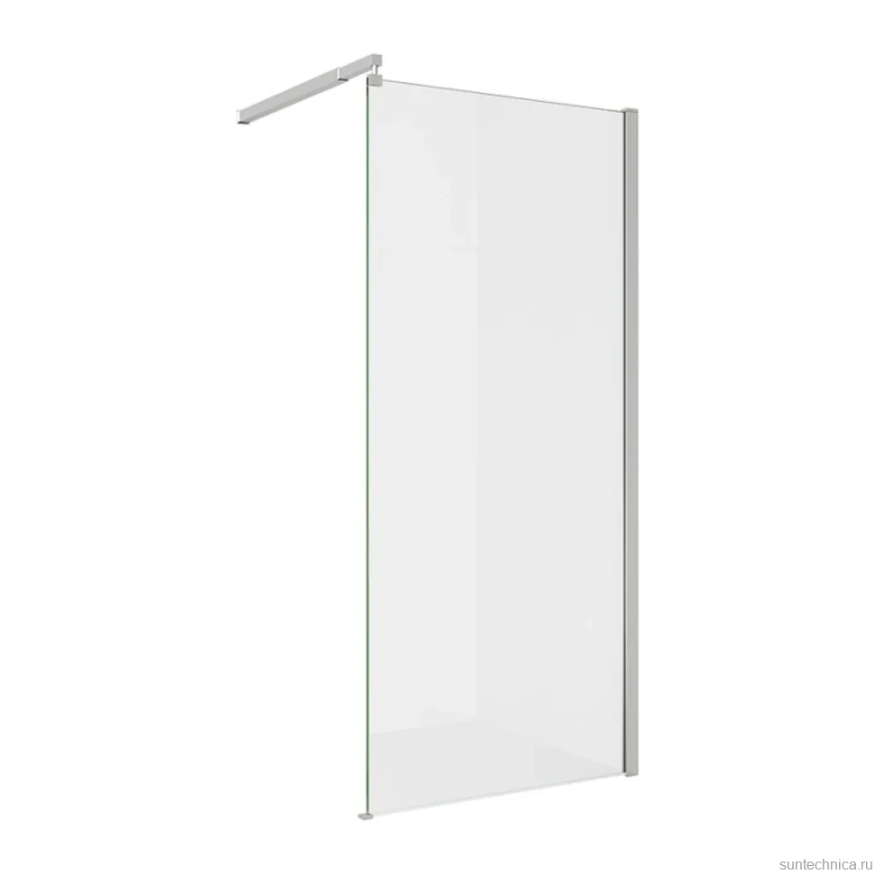 Душевая перегородка Alex Baitler AB29120S1 120 см, профиль сталь, стекло прозрачное