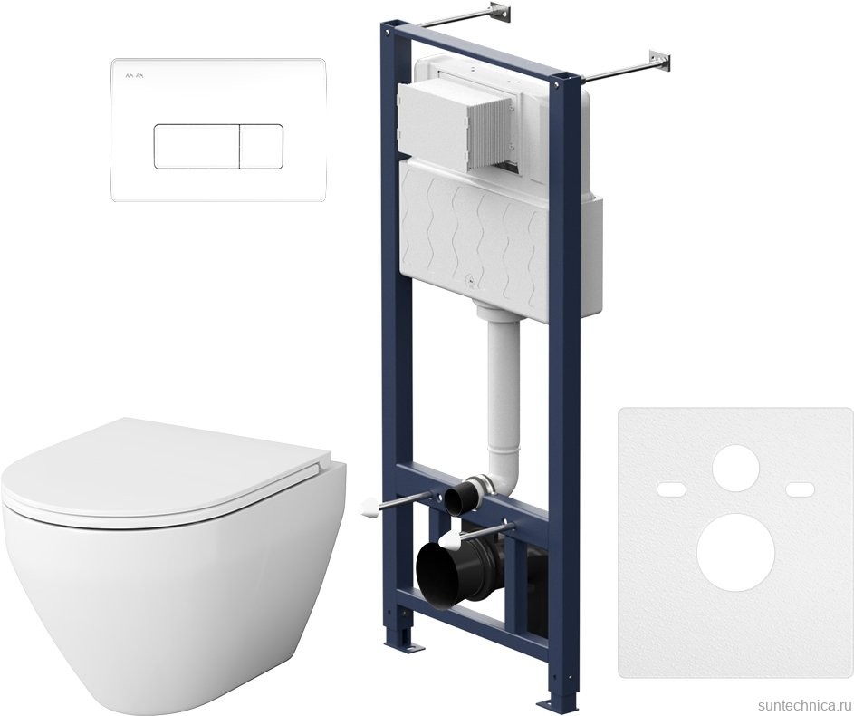 Комплект 5 в 1 AM.PM Spirit V2.0 IS48001.701700 с сиденьем микролифт