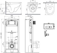 Комплект 5 в 1 AM.PM Spirit V2.0 IS48001.701700 с сиденьем микролифт