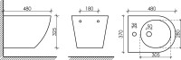 Биде подвесное Ceramicanova Forma CN3010