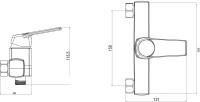 Смеситель для душа Orange One Life One Life P02-200cr