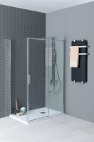 Душевой уголок Aquanet Pleasure Evo AE65-N140-CT 140х100, профиль глянцевый хром, стекло прозрачное