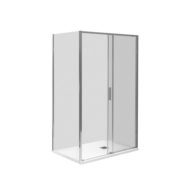 Душевой уголок Aquanet Pleasure Evo AE65-N140-CT 140х100, профиль глянцевый хром, стекло прозрачное