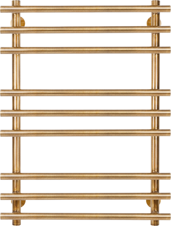 Полотенцесушитель электрический Secado Турин Плюс L 85x60 см, подключение слева, бронза, лесенка, латунь