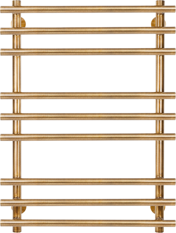 Полотенцесушитель электрический Secado Турин Плюс L 85x60 см, подключение слева, бронза, лесенка, латунь