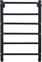 Полотенцесушитель водяной Comfysan Puro W-6 60х40 60x45 см, матовый черный, лесенка