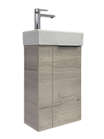 Тумба с раковиной Comforty Асти 40 подвесная, дымчатый дуб