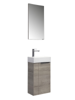 Тумба с раковиной Comforty Асти 40 подвесная, дымчатый дуб