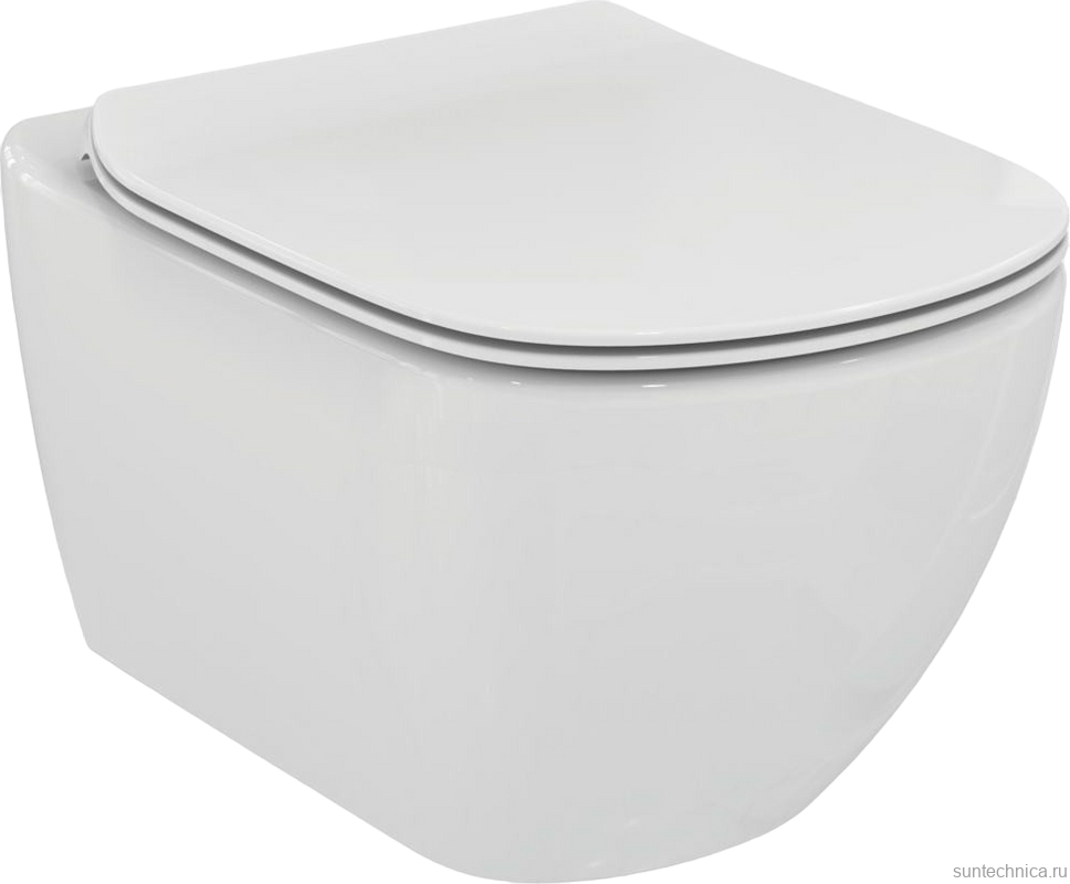 Унитаз подвесной Ideal Standard Tesi безободковый, крышка T352701 с микролифтом