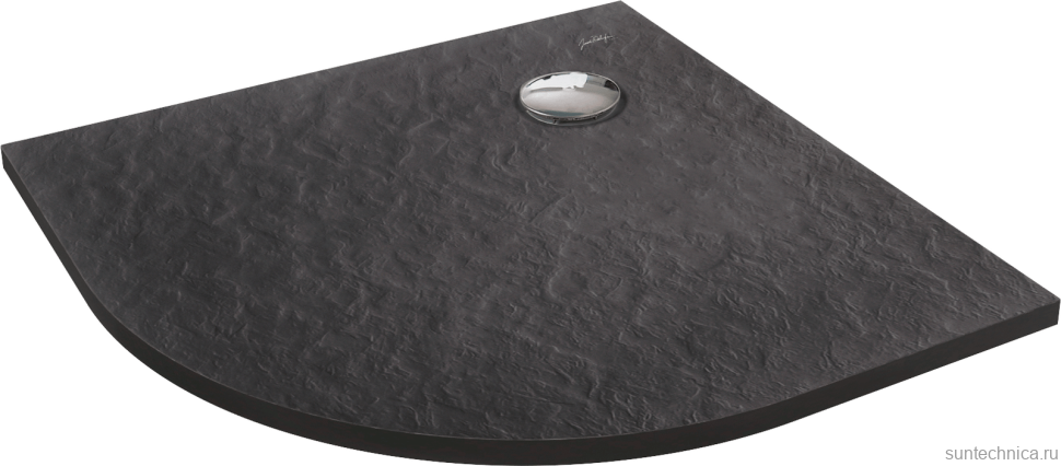 Поддон для душа Jacob Delafon Tolbiac R 90 черный с сифоном